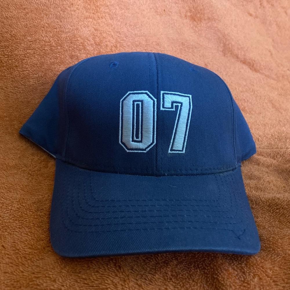 DC FlexFit Blue Cap with White '07' Embroidery
